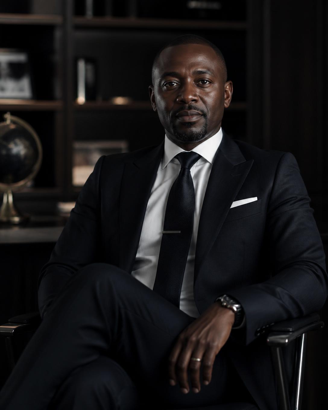 AfriPixel Managing Director in a Nairobi office